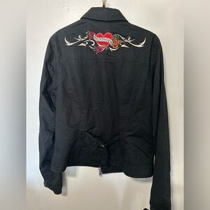 Harley-Davidson Black Jacket with Embroidery